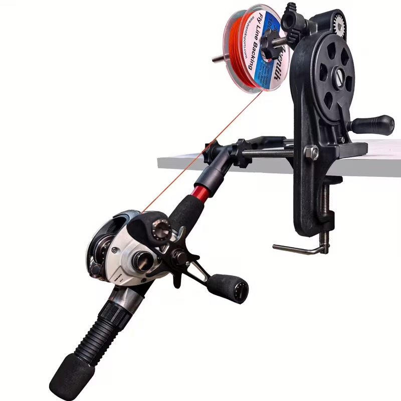 Fishing Line Spooler - เครื่องม้วนสายเบ็ดตกปลา Aventik, เครื่องม้วนสายแบบสองทิศทางพร้อมอัตราทดเกียร์ความเร็วสูง 5:1, เครื่องม้วนสายเบ็ดตกปลา