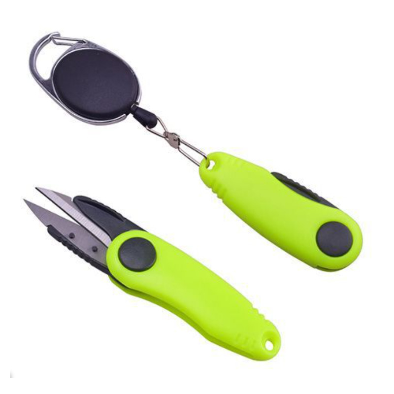 Fishing Line Cutter - Quick Knot เครื่องมือกุ้งรูปร่างพับตกปลากรรไกรเชือก Telescopic ชุดเครื่องตัดสายตกปลา Clipper