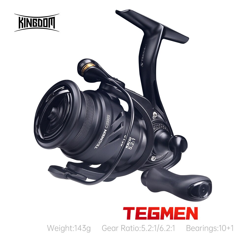 Daiwa Reel Bg - Kingdom tegmen 5.2:1 6.2:1 143กรัมรอกตกปลาแบบหมุนอัตราทดเกียร์ความเร็วสูงคาร์บอนไฟเบอร์ตัวถังลากปริมาณ10 +