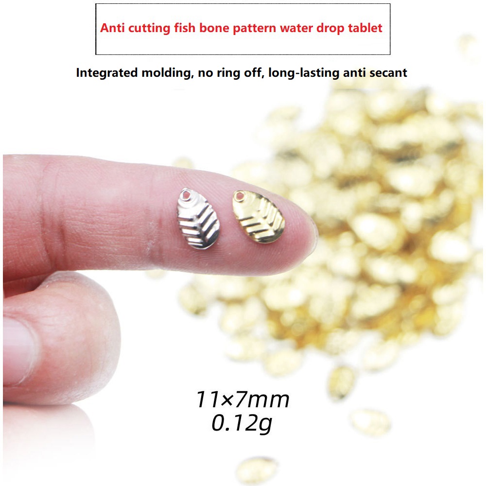 Monofilament Line - 50 ชิ้น/ล็อต DIY ตกปลา Spinner แหวนเลื่อมเหยื่อเหยื่อ
