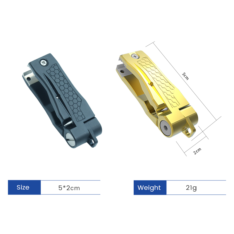 Fishing Line Cutter - รับผลิตตามสีที่ต้องการ คีมตัดสายตกปลาแบบใหม่ ทำจากอลูมิเนียม พร้อมใบมีดสแตนเลส