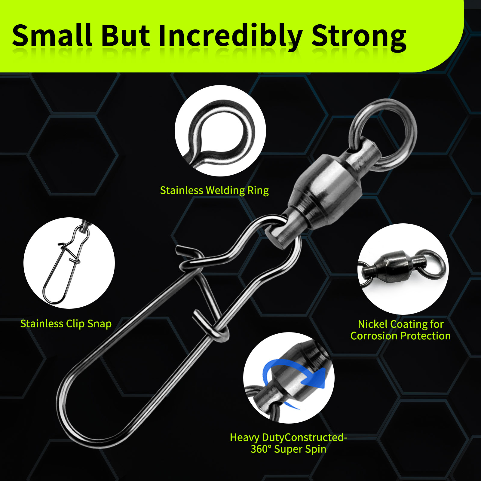 ตัวเชื่อมสายเบ็ดตกปลาแบบหมุนได - Freshwater Line บทวิจารณ์และราคา