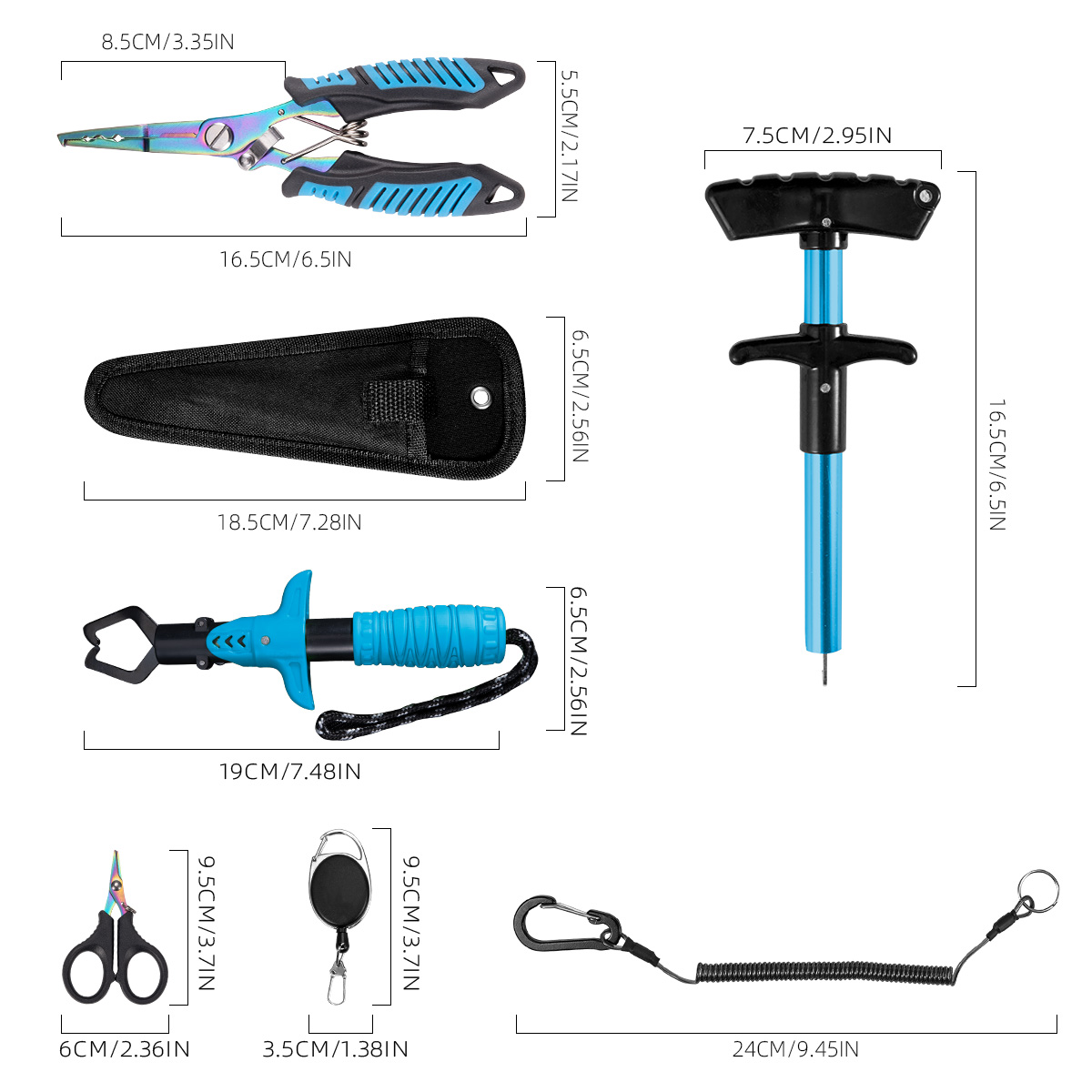 ชุดเครื่องมือตกปลา 7 ชิ้น, คีม - Saltwater Line บทวิจารณ์และราคา