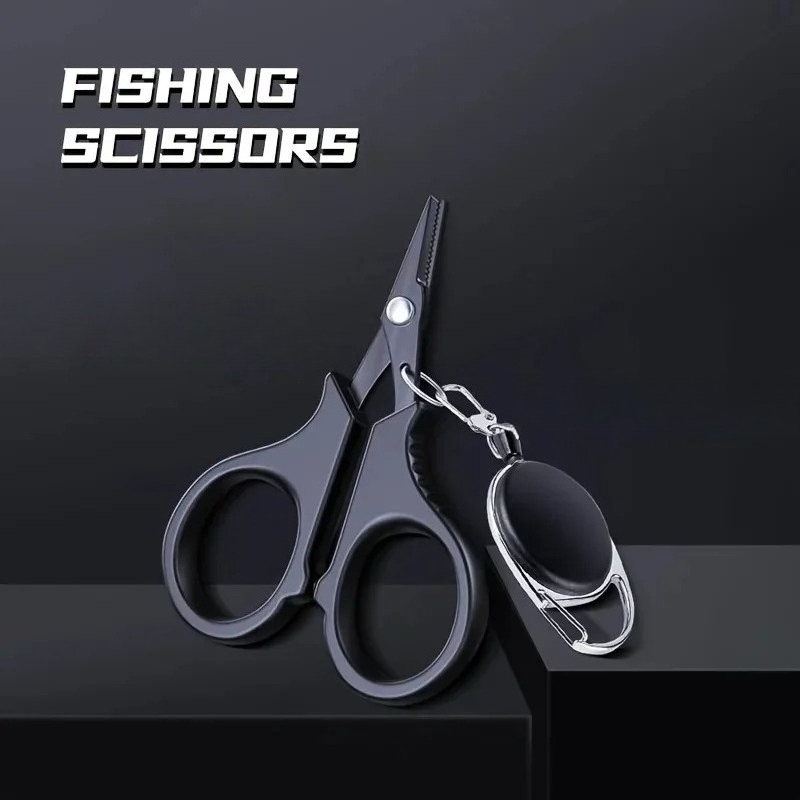 กรรไกรตกปลาแบบพกพาพร้อมสายคล้อ - Fishing Line Cutter บทวิจารณ์และราคา