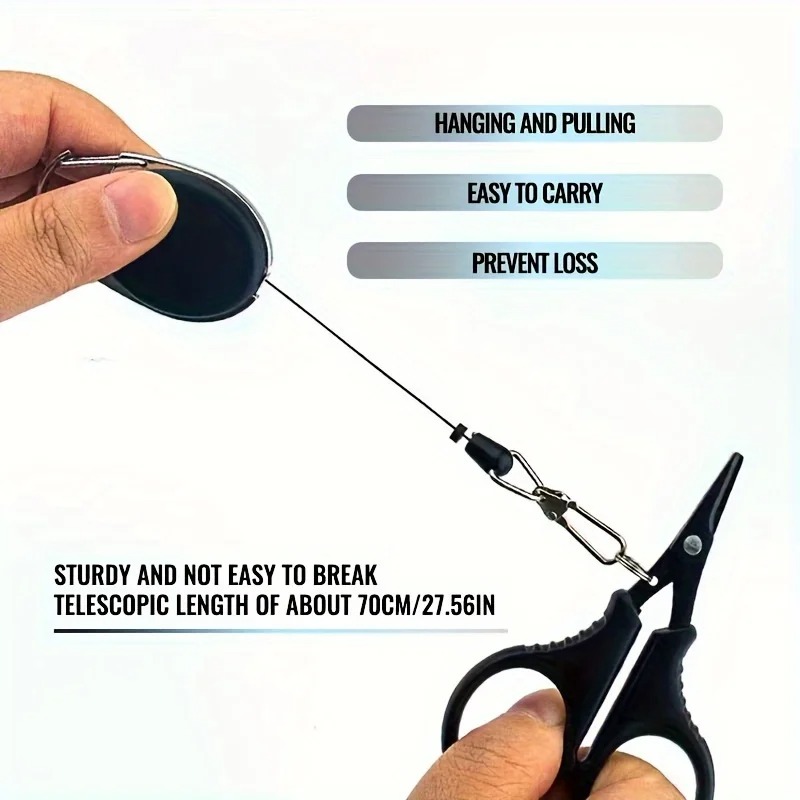 กรรไกรตกปลาแบบพกพาพร้อมสายคล้อ - Fishing Line Cutter บทวิจารณ์และราคา