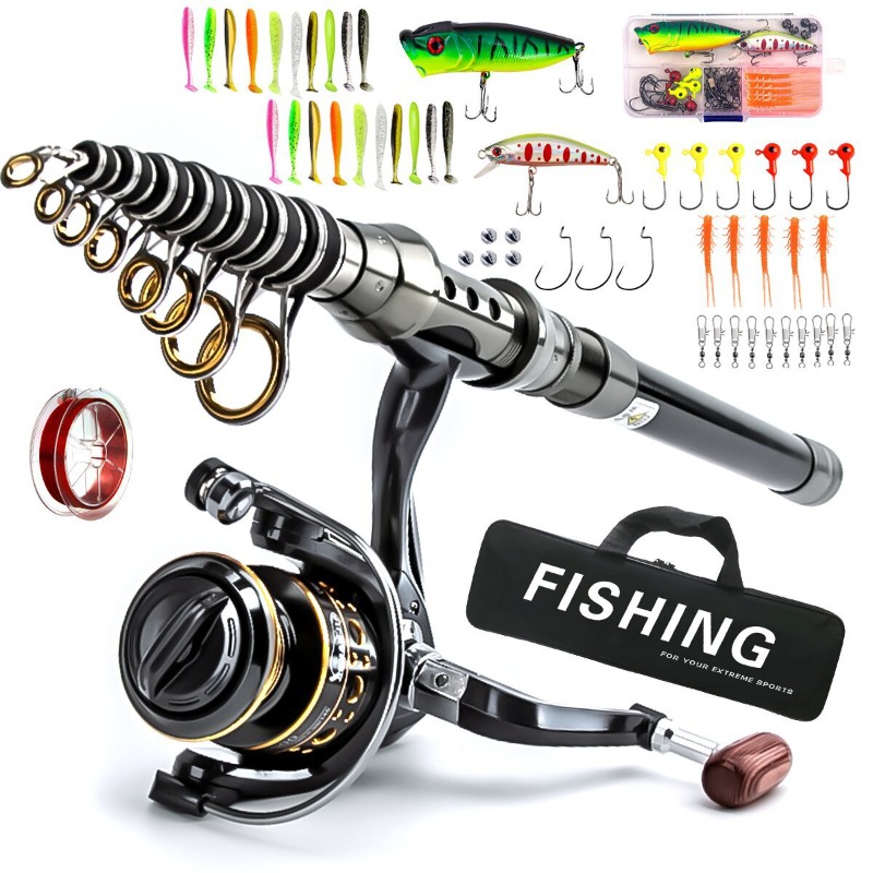 ชุดคันเบ็ดตกปลาแบบยืดหดได้ทำจา - Freshwater Line บทวิจารณ์และราคา