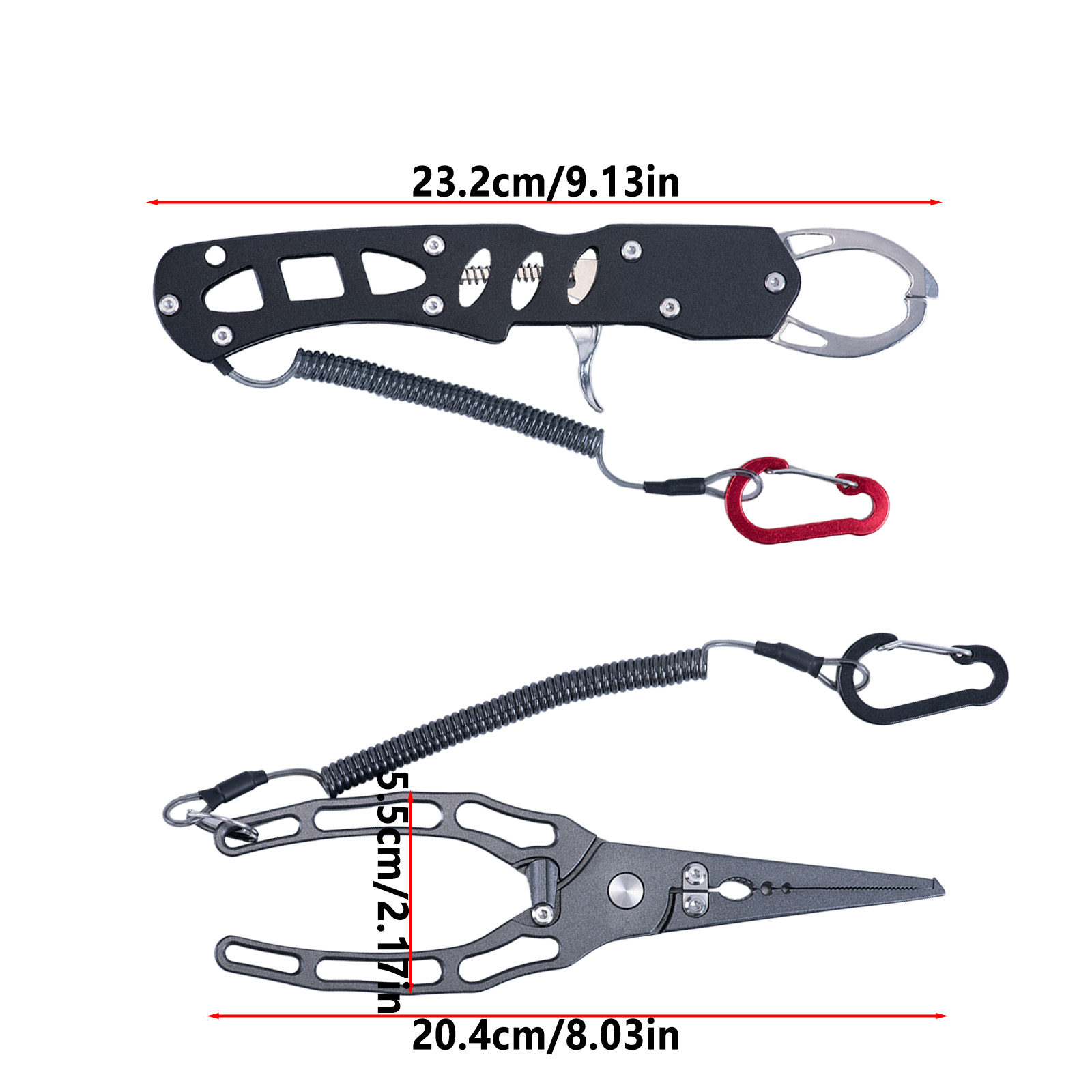 ชุดคีมตกปลาและที่จับปลาแบบคอมโ - Fishing Line Cutter บทวิจารณ์และราคา