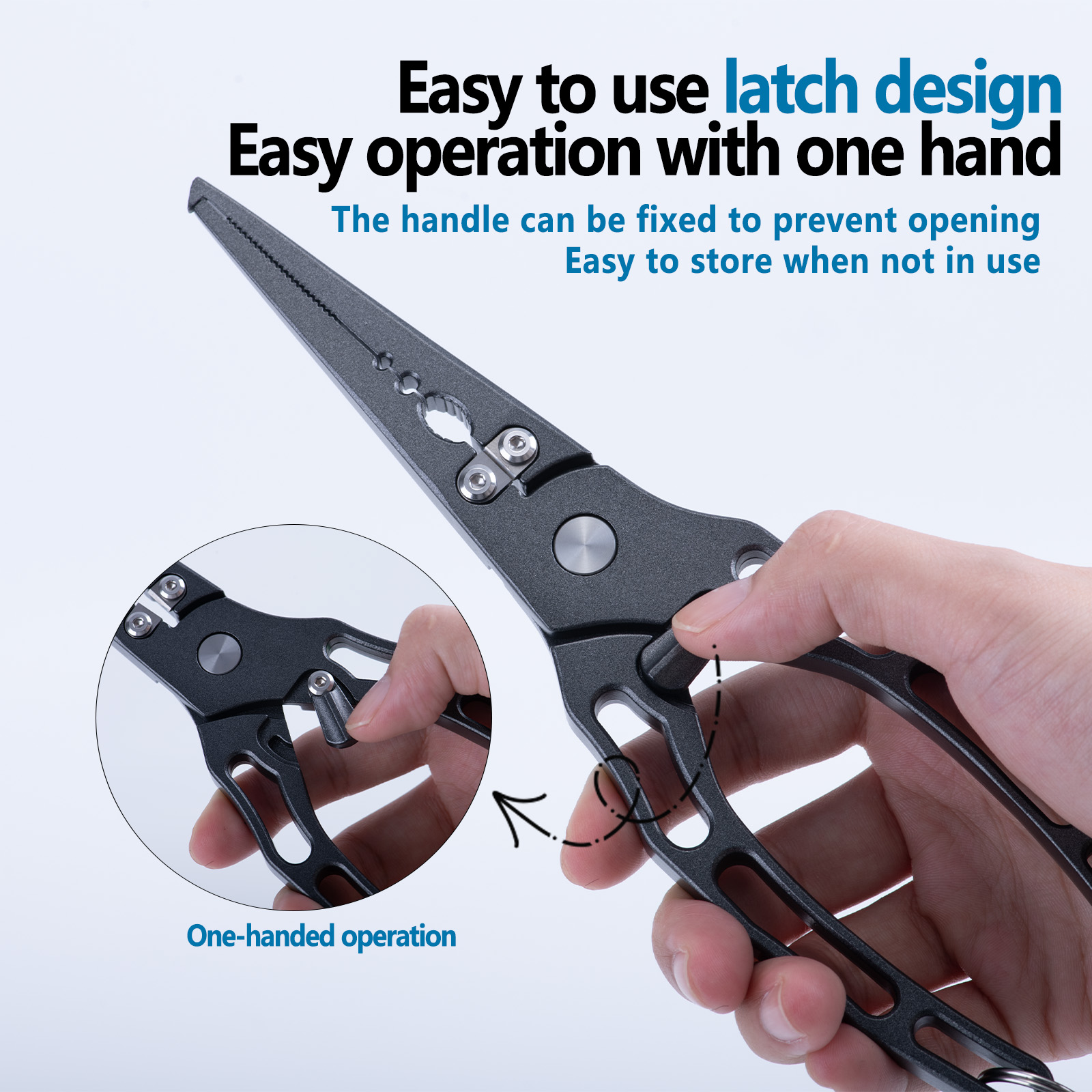 ชุดคีมตกปลาและที่จับปลาแบบคอมโ - Fishing Line Cutter บทวิจารณ์และราคา